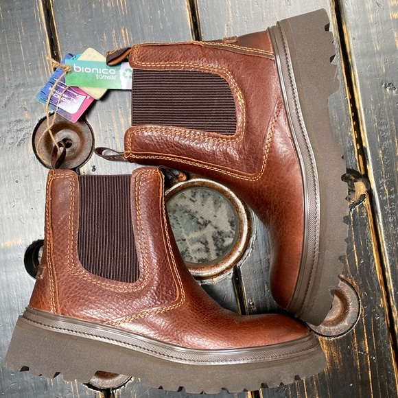 Bionics Drina Ankle Boots in Whiskey - Picture 1 of 12